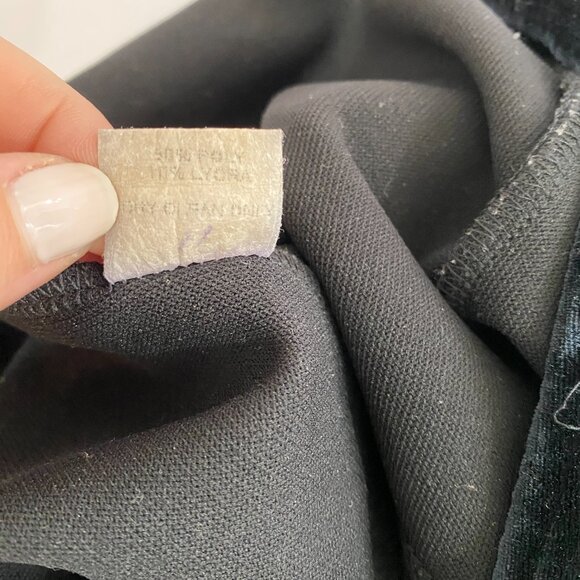 Vintage Y2K Hot Kiss Black Velvet Mini Skirt Skort Size Medium Pull On - Picture 9 of 9